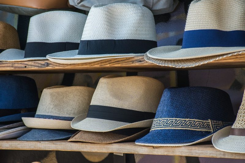 Hats waiting for a head where they can perform their duties